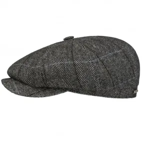 Hatteras Gallanger Wool Flat Cap - Black