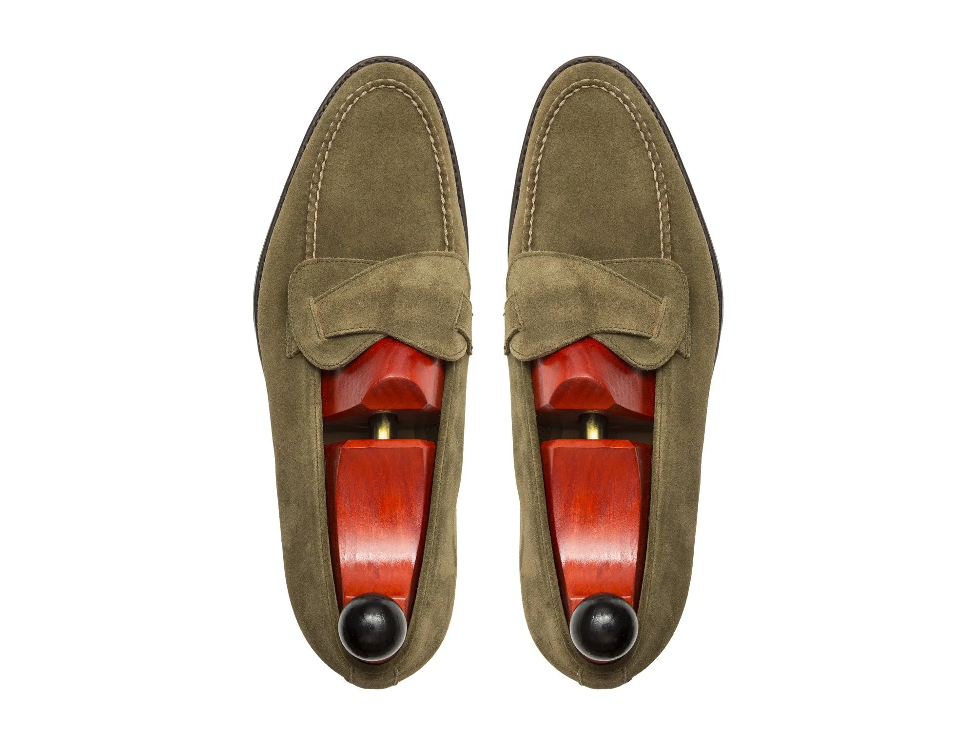 Hawthorne - MTO - Olive Suede - TMG Last - Single Leather Sole