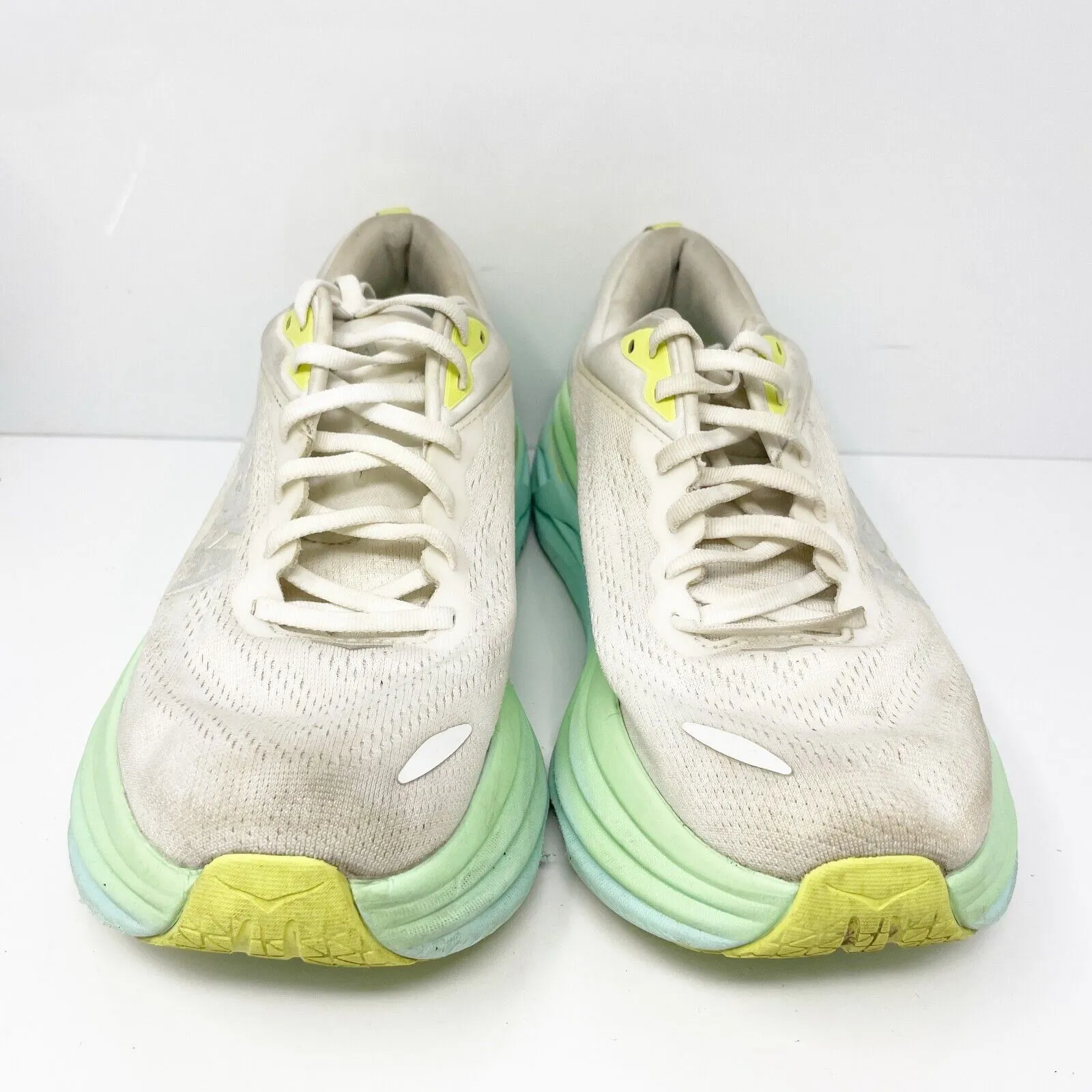 Hoka One One Womens Bondi 8 1127952 BDBSO White Running Shoes Sneakers Size 10 B