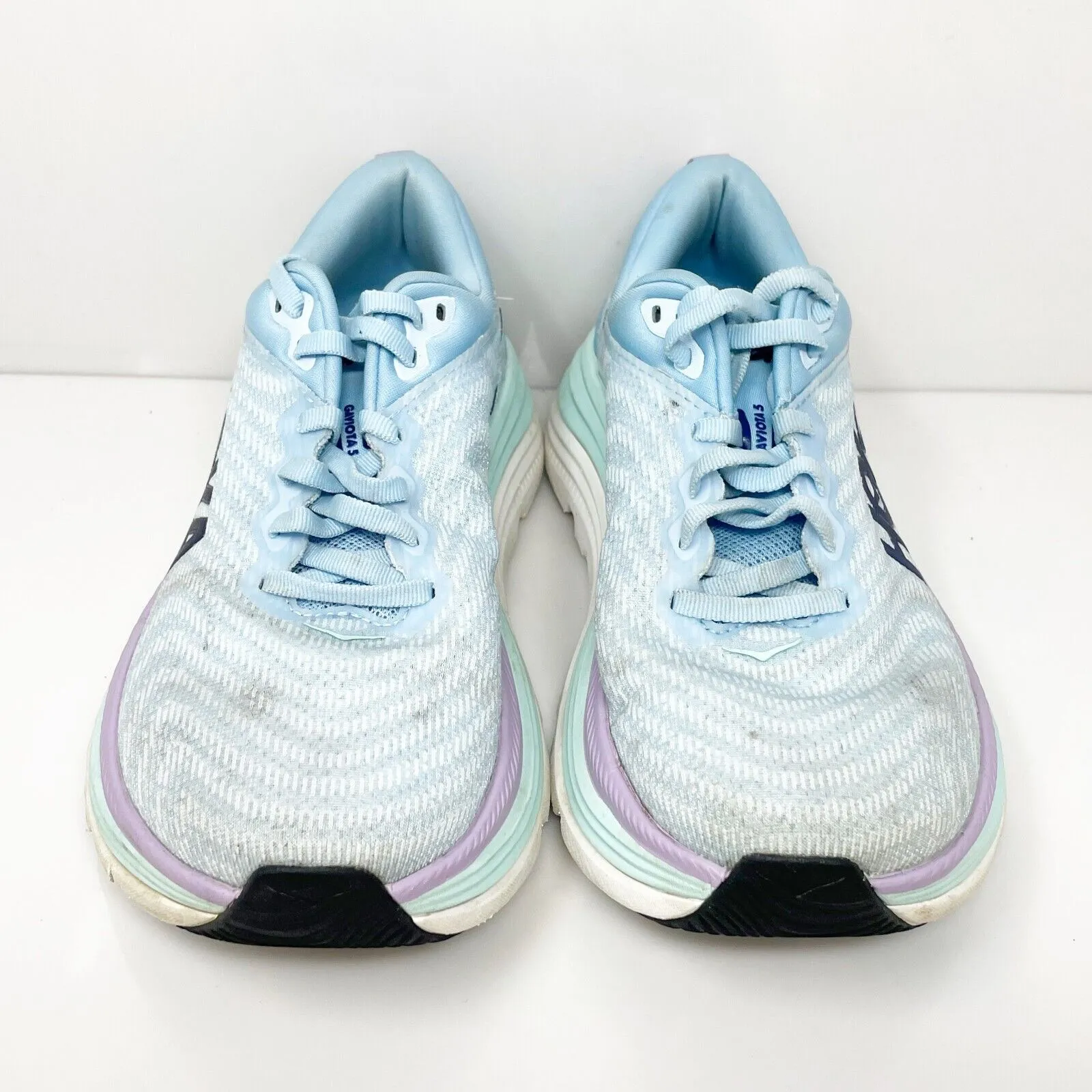 Hoka One One Womens Gaviota 5 1134235 ABSO Blue Running Shoes Sneakers Size 6 B