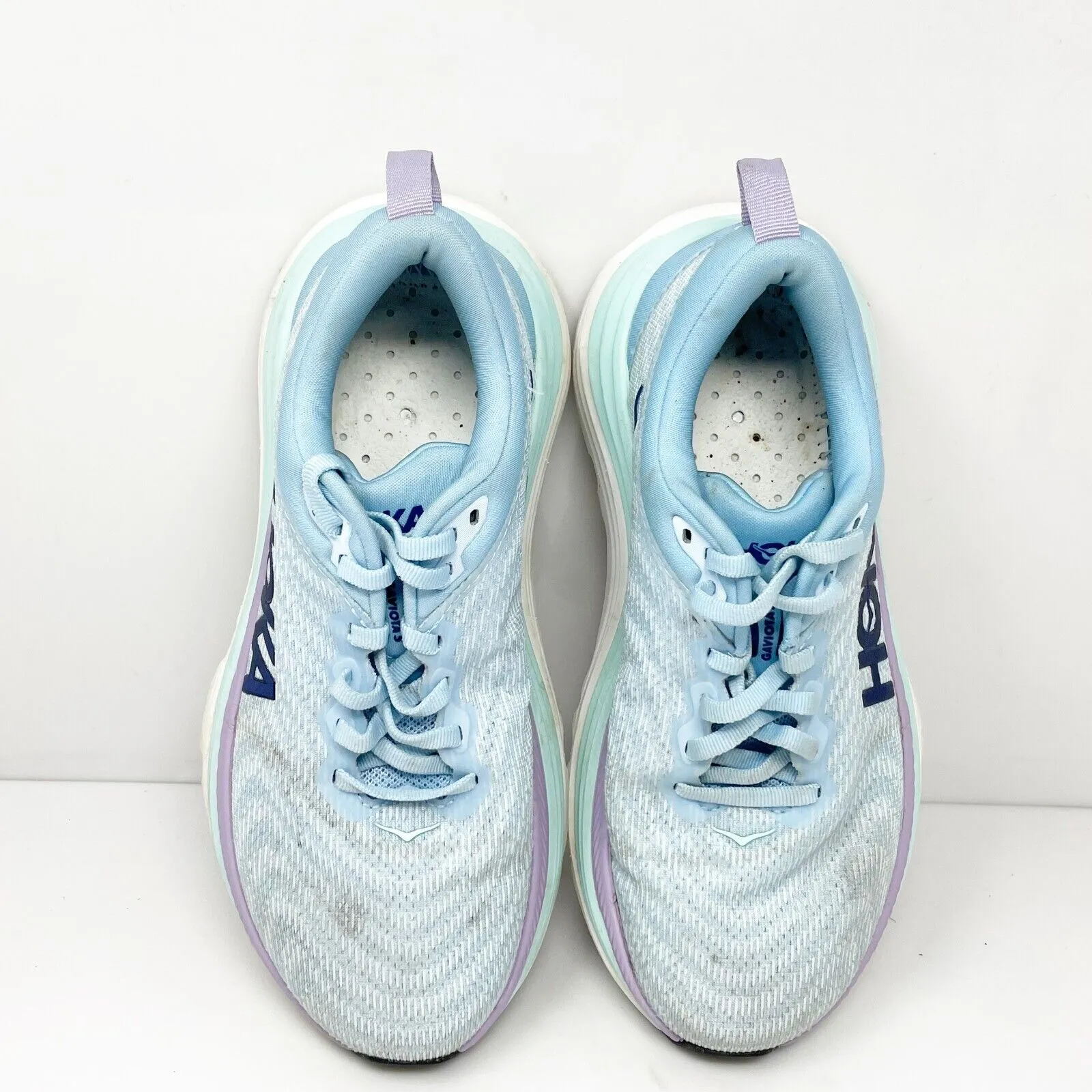 Hoka One One Womens Gaviota 5 1134235 ABSO Blue Running Shoes Sneakers Size 6 B