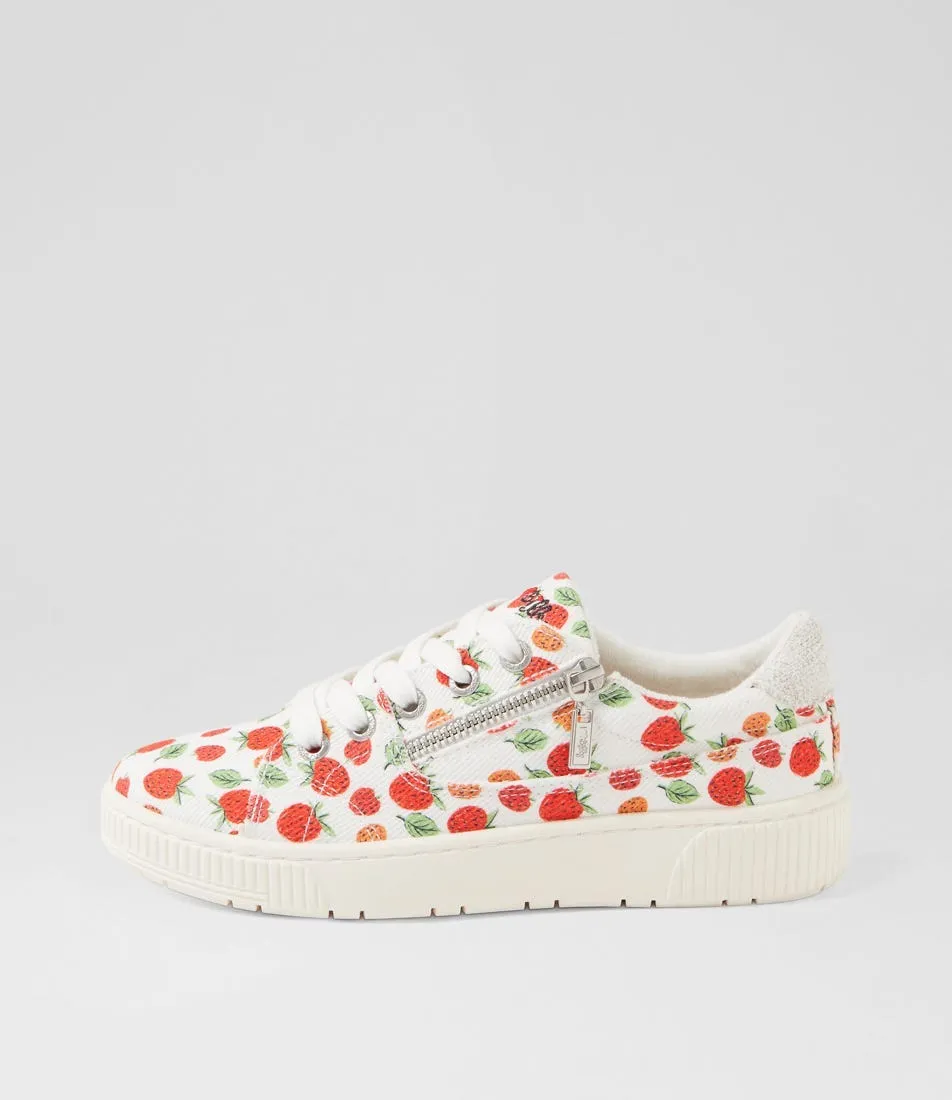 I LOVE BILLY Izzar Strawberry Eden Recycled Canvas Sneakers