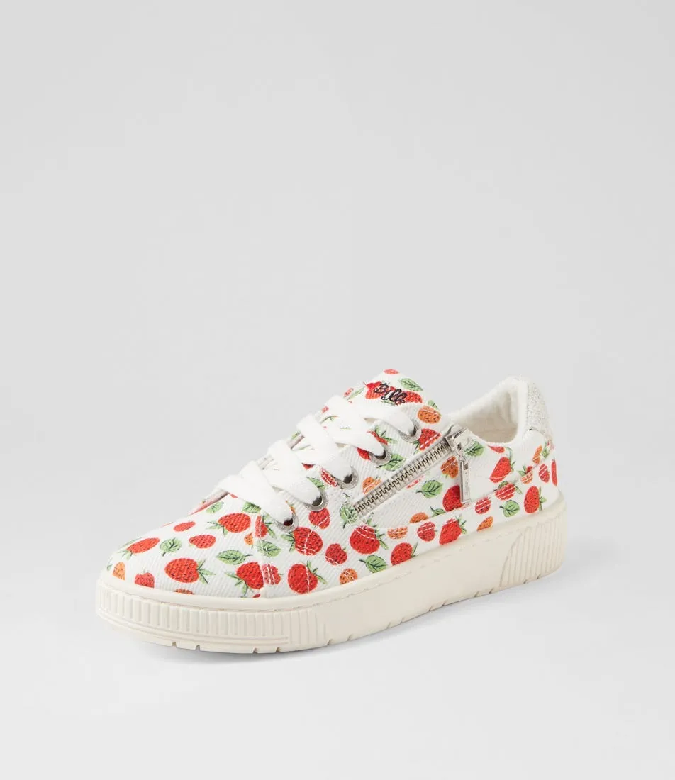 I LOVE BILLY Izzar Strawberry Eden Recycled Canvas Sneakers