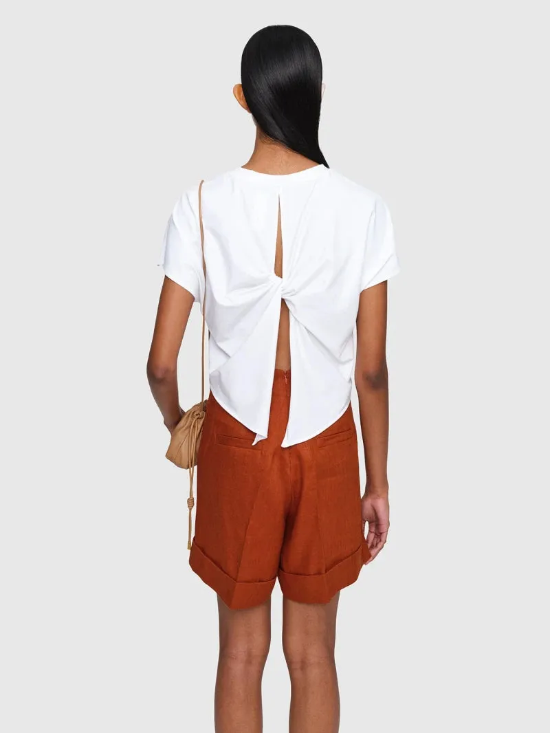 In Good Company   MAC Cotton Jersey Top White