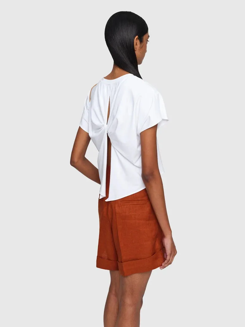 In Good Company   MAC Cotton Jersey Top White