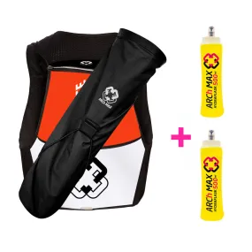 INFINITE TRAILS 2023 Orange | aR WSV Runners Bad Hofgastein + 2 Hydraflask de 500ml + Quiverbag