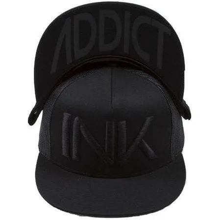 INK Black/Black Flat Bill Trucker