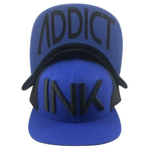 INK Blue/Black Flat Bill Trucker