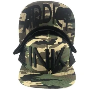 INK Camo/Black Flat Bill Trucker