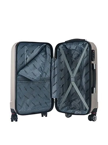 Inusa San Francisco 18-Inch Carry-On Lightweight Hardside Spinner Suitcase - Champagne