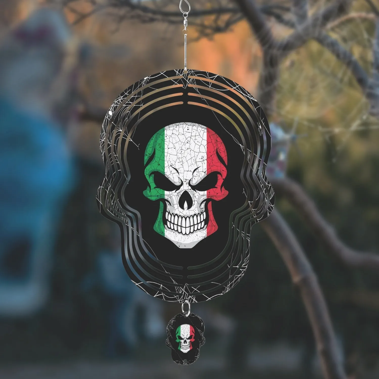 Italian Skull - Wind Spinner