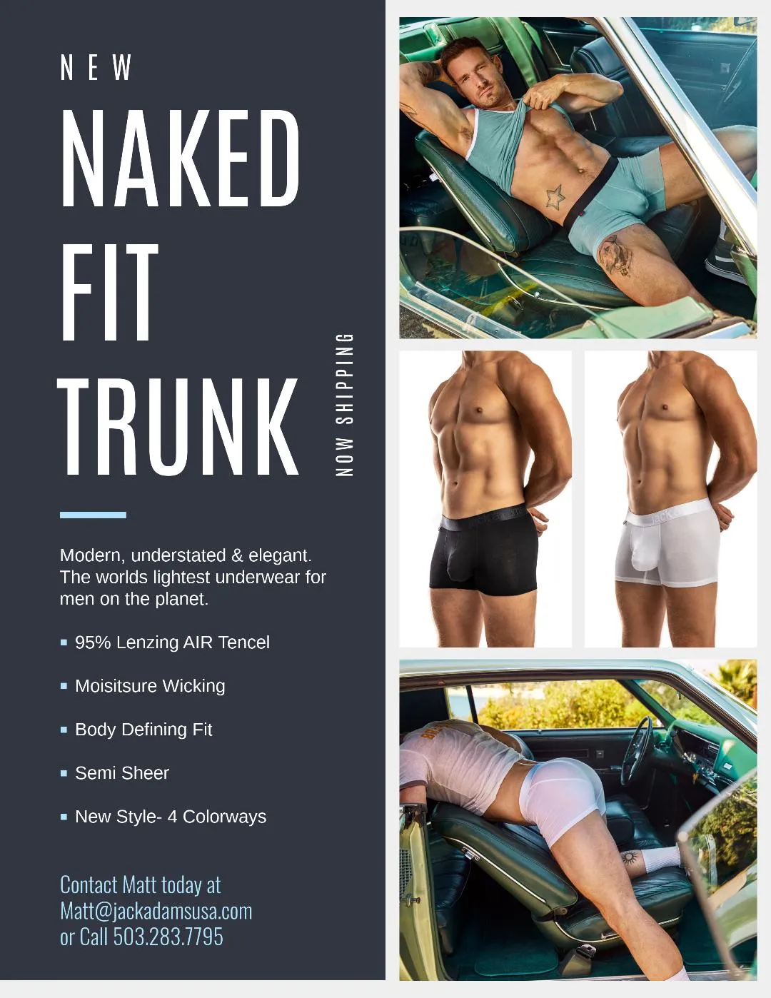 Jack Adams Naked Fit Trunk