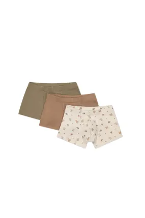 Jamie Kay Organic Cotton 3-Pack Trunk In Spiced, Oak, and Woodland Friends