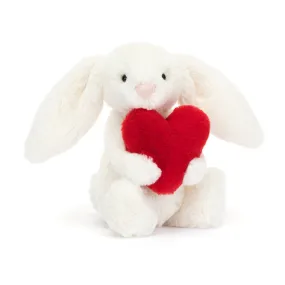 Jellycat, Bashful Red Love Heart Bunny Little