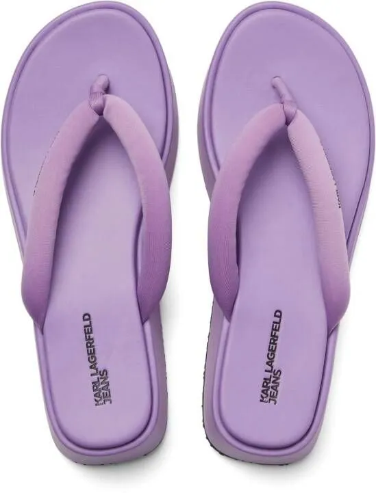 Karl Lagerfeld Puffa wedge sandals Purple