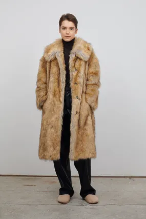 KATRINA FAUX FUR NATURAL FOX