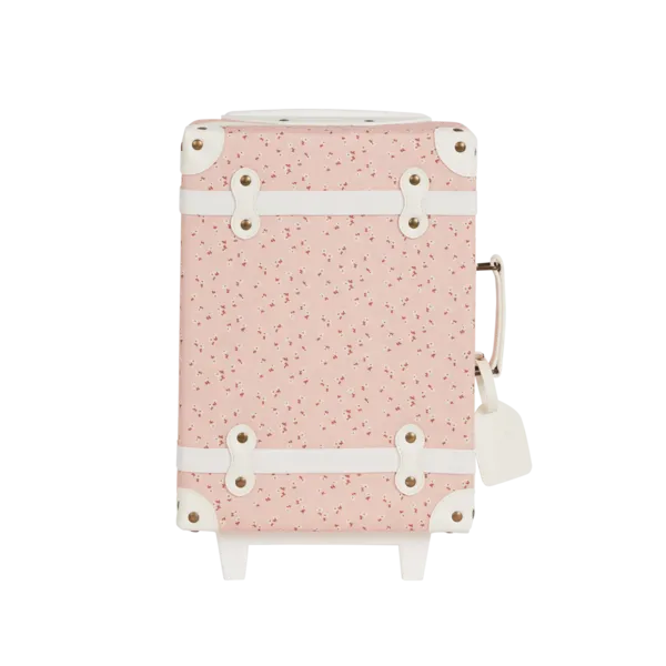 Kids Olli Ella See-Ya Suitcase - Pink Daisies