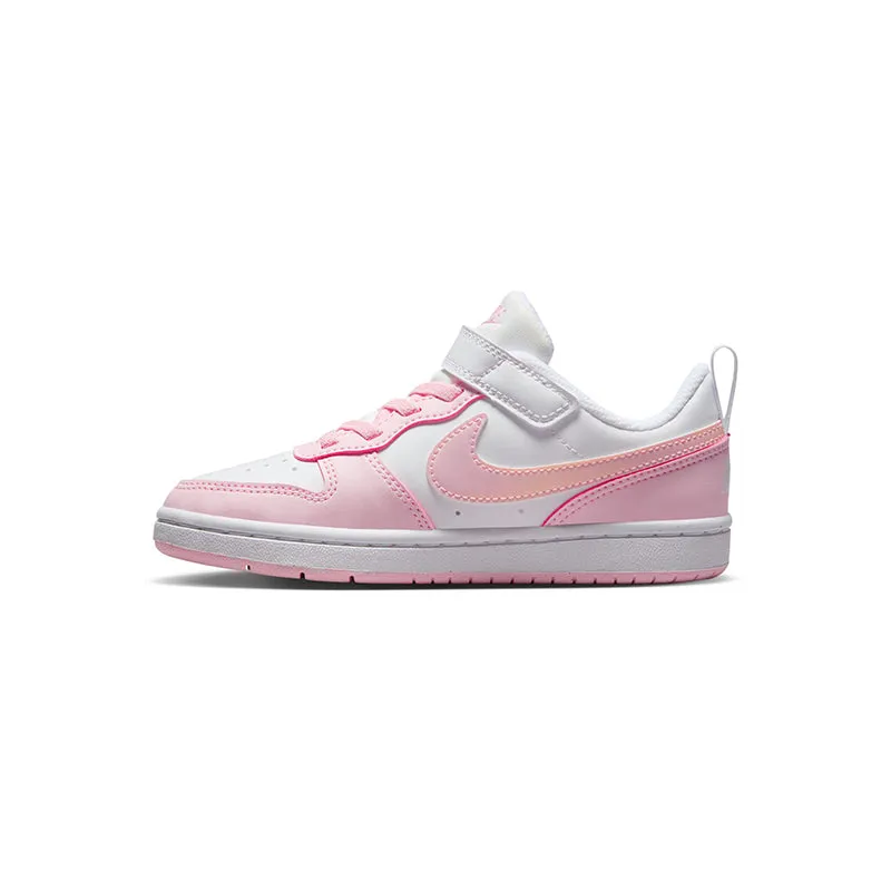 Kid's Preschool Court Borough Low Recraft White/Pink Foam