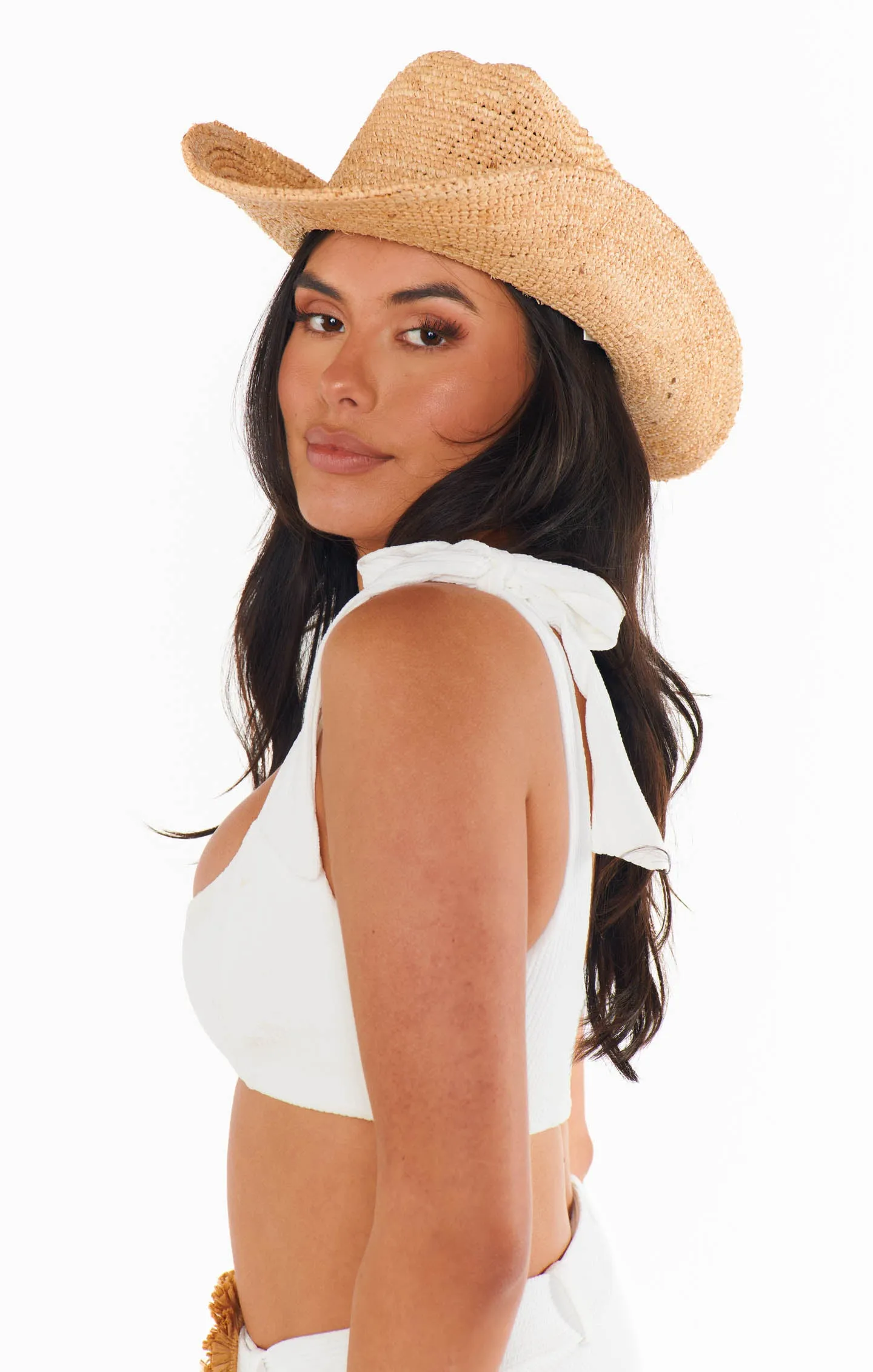 Lack of Color Raffia Cowboy Hat ~ Natural