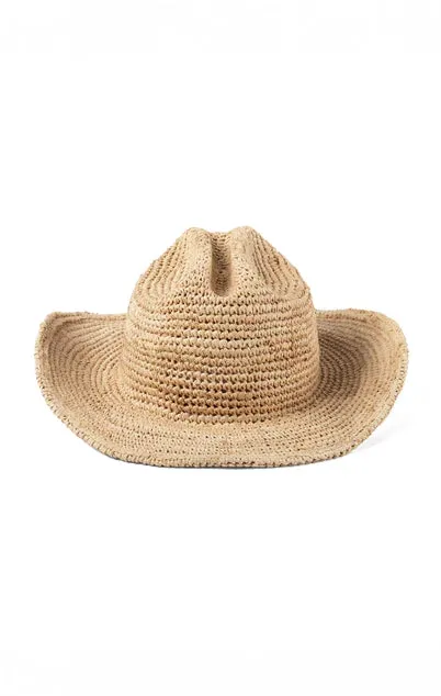 Lack of Color Raffia Cowboy Hat ~ Natural