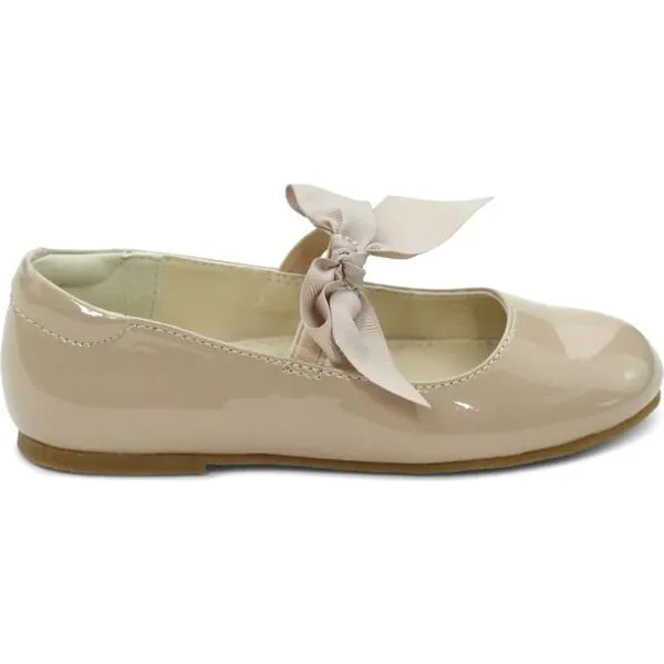 L'Amour Amelia Bow Flat, Patent Taupe