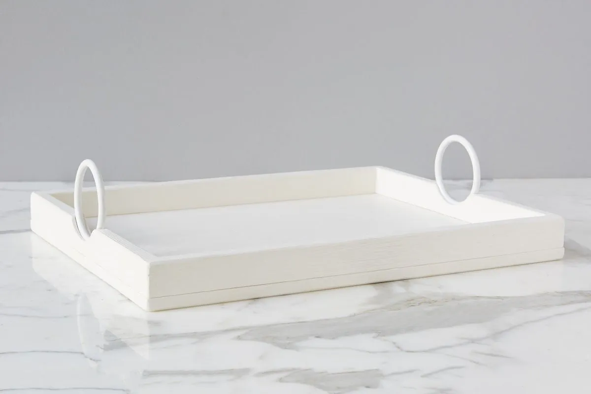 Large | Bianca Rectangle Tray | White