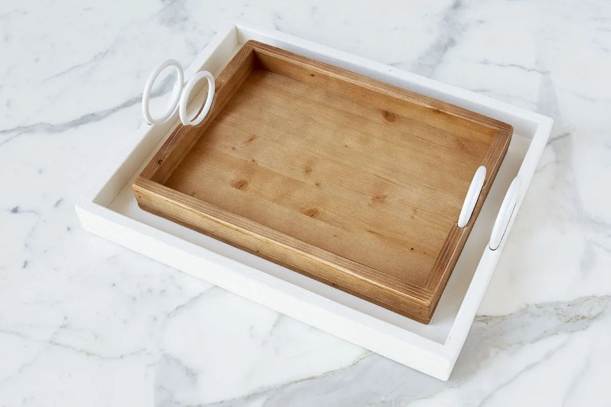 Large | Bianca Rectangle Tray | White