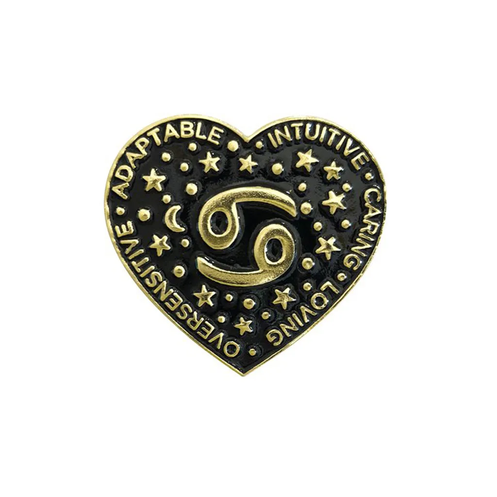 Laser Kitten Zodiac Cancer Pin