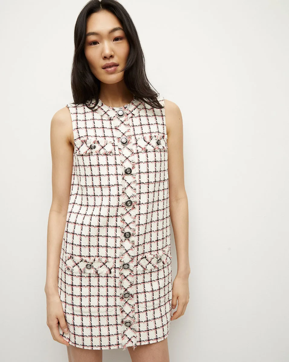 Laurel Graphic Tweed Dress