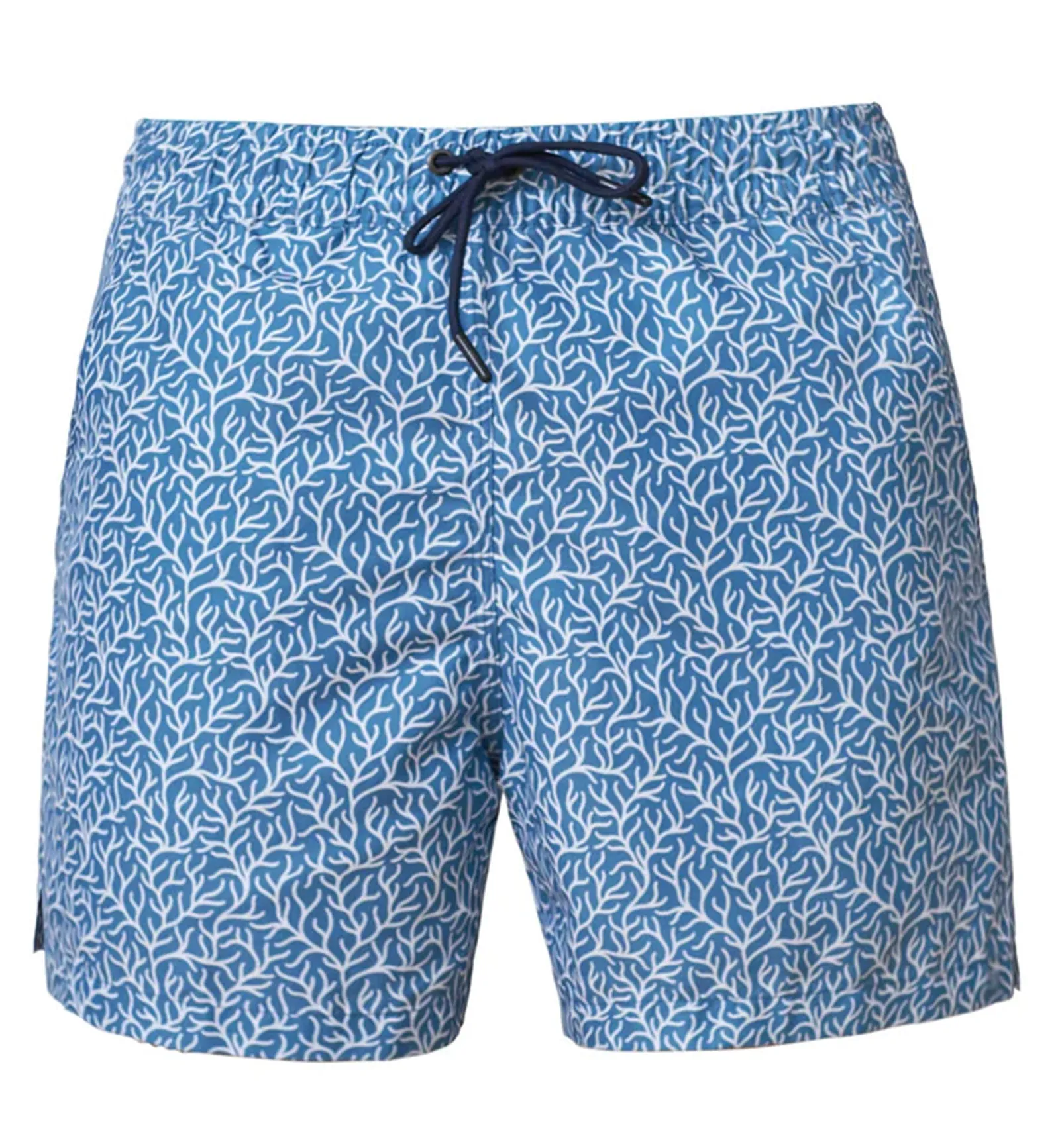 LEO Men's Eco-Friendly Quick Dry 7 inch Swim Trunk (505033) - Coral Print