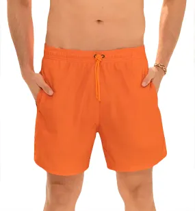 LEO Men's Eco-Friendly Quick Dry 7 inch Swim Trunk (505033) - Orange