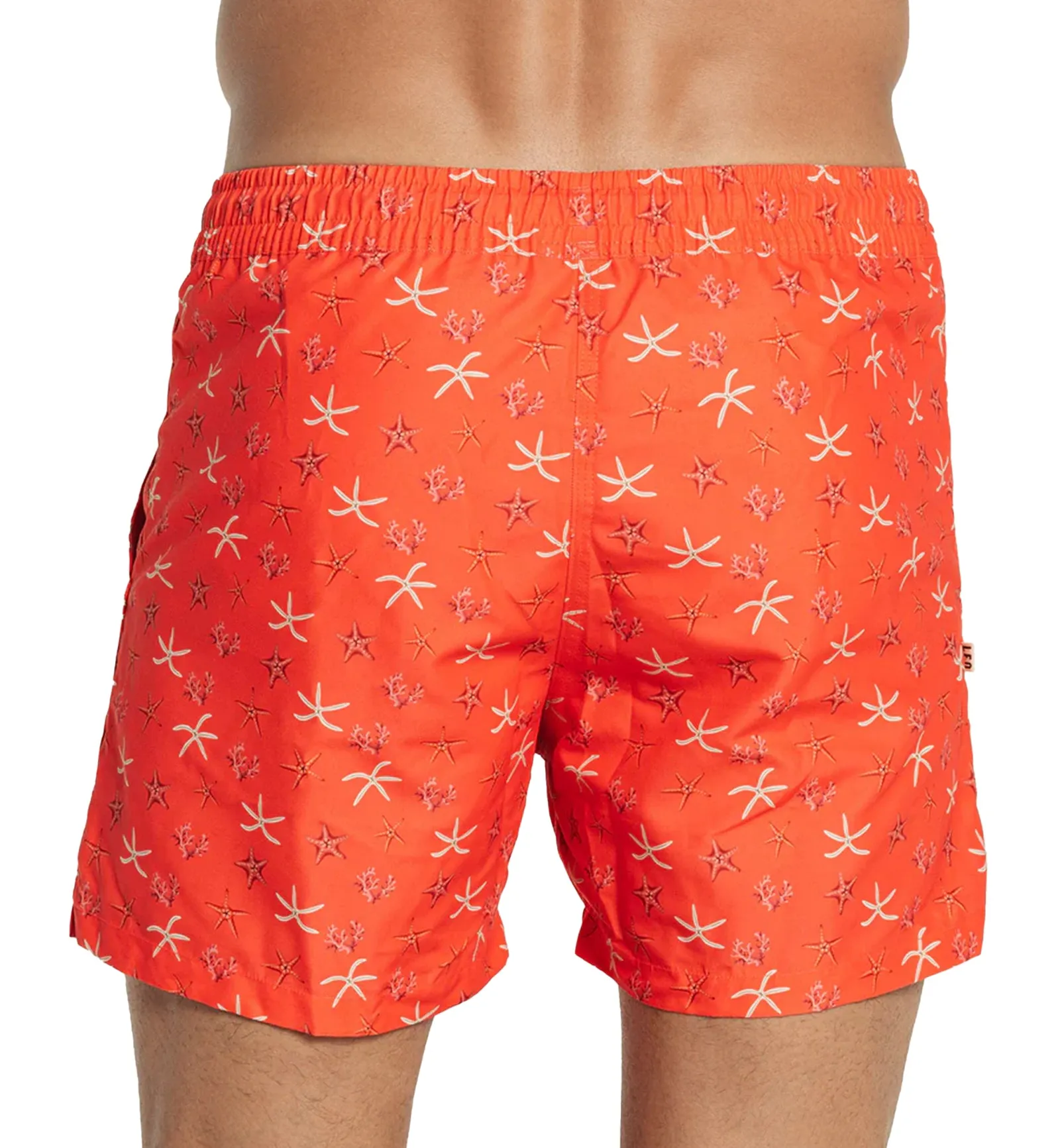 LEO Men's Eco-Friendly Quick Dry 7 inch Swim Trunk (505033) - Starfish Print