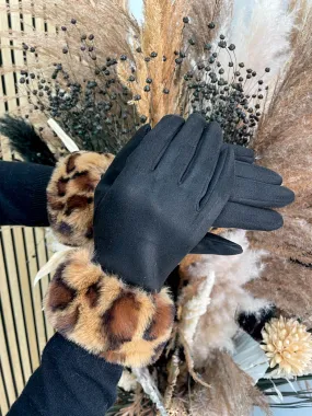 Leopard Fur Glove - 2 Colours