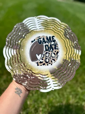 Leopard Game Day Vibes Game Day Wind Spinner