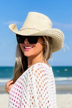 Let's Go Girls Shell Cowboy Hat - Natural