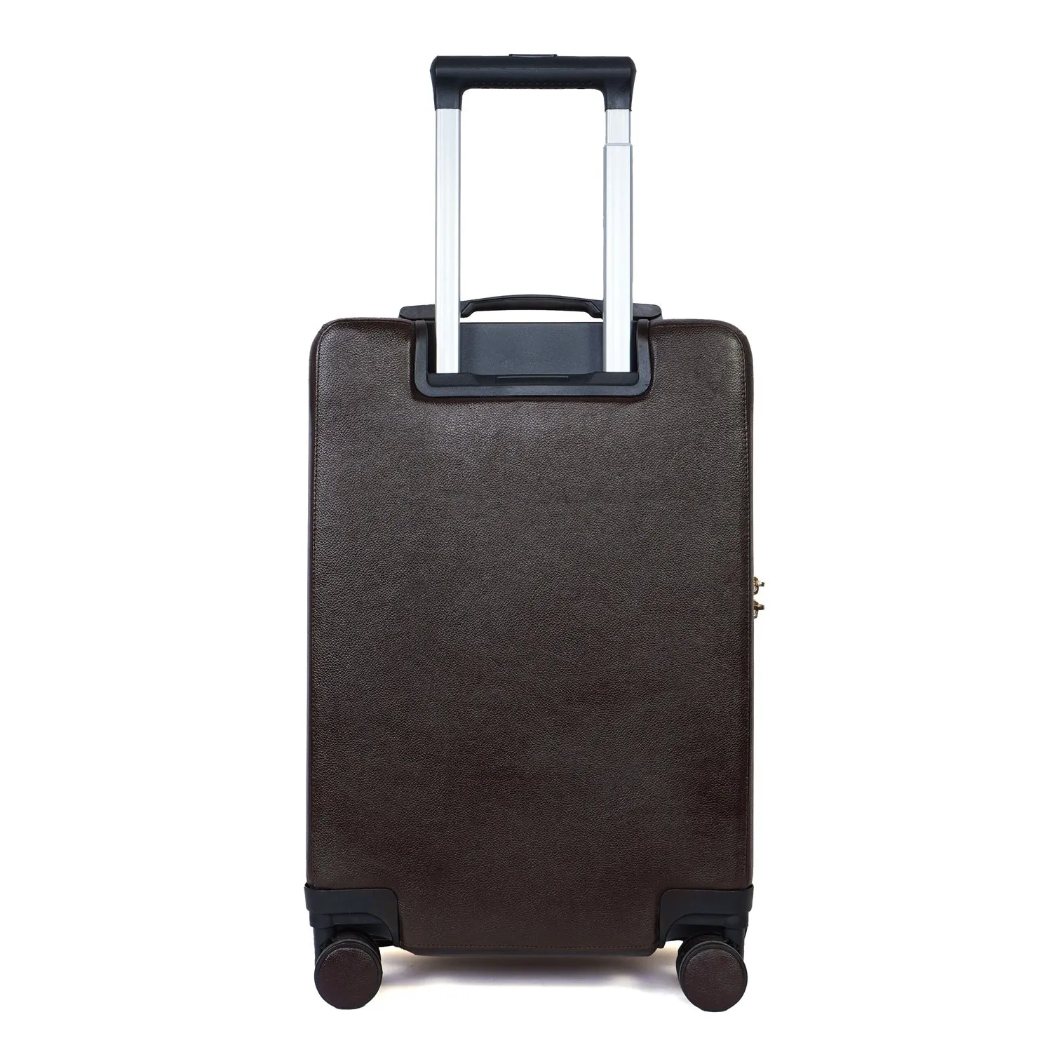 Light Weight cabin Luggage Trolley Bag(360 Rotation) Textured Leather