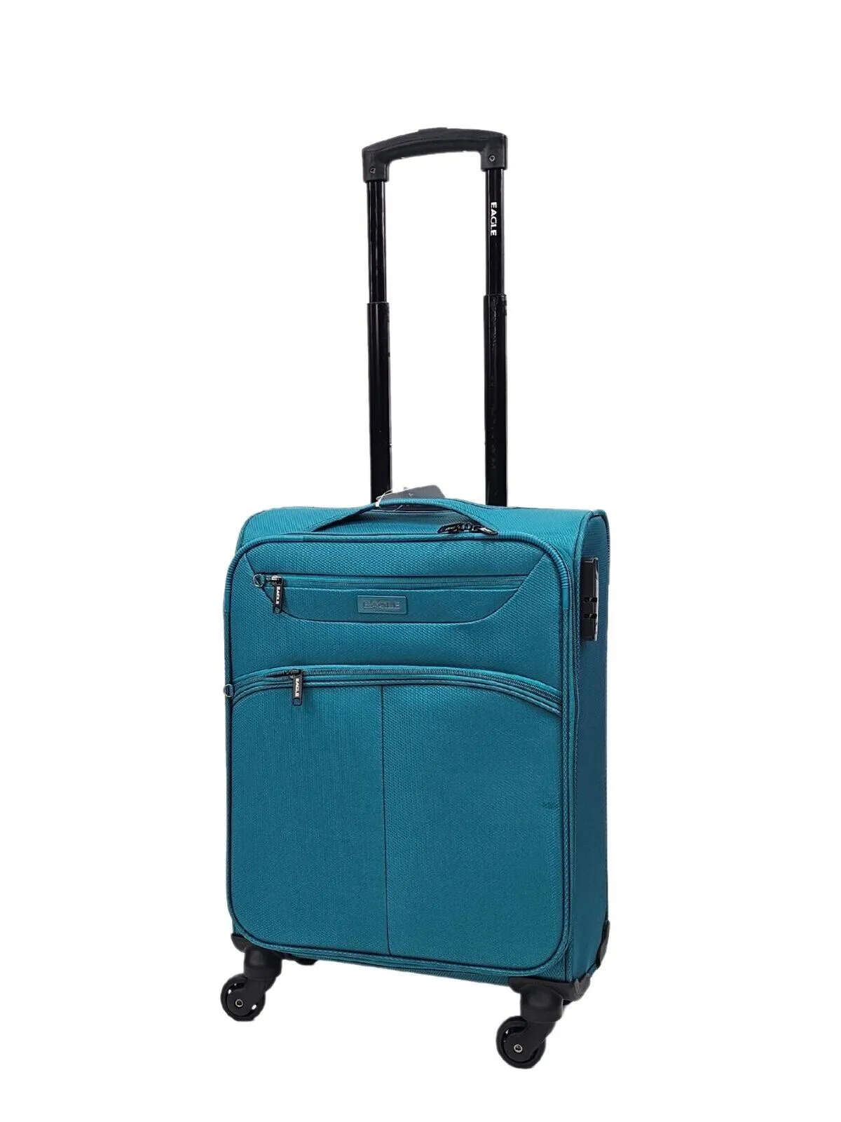 Lightweight Soft Cabin 4 Wheel Luggage Travel TSA Bag