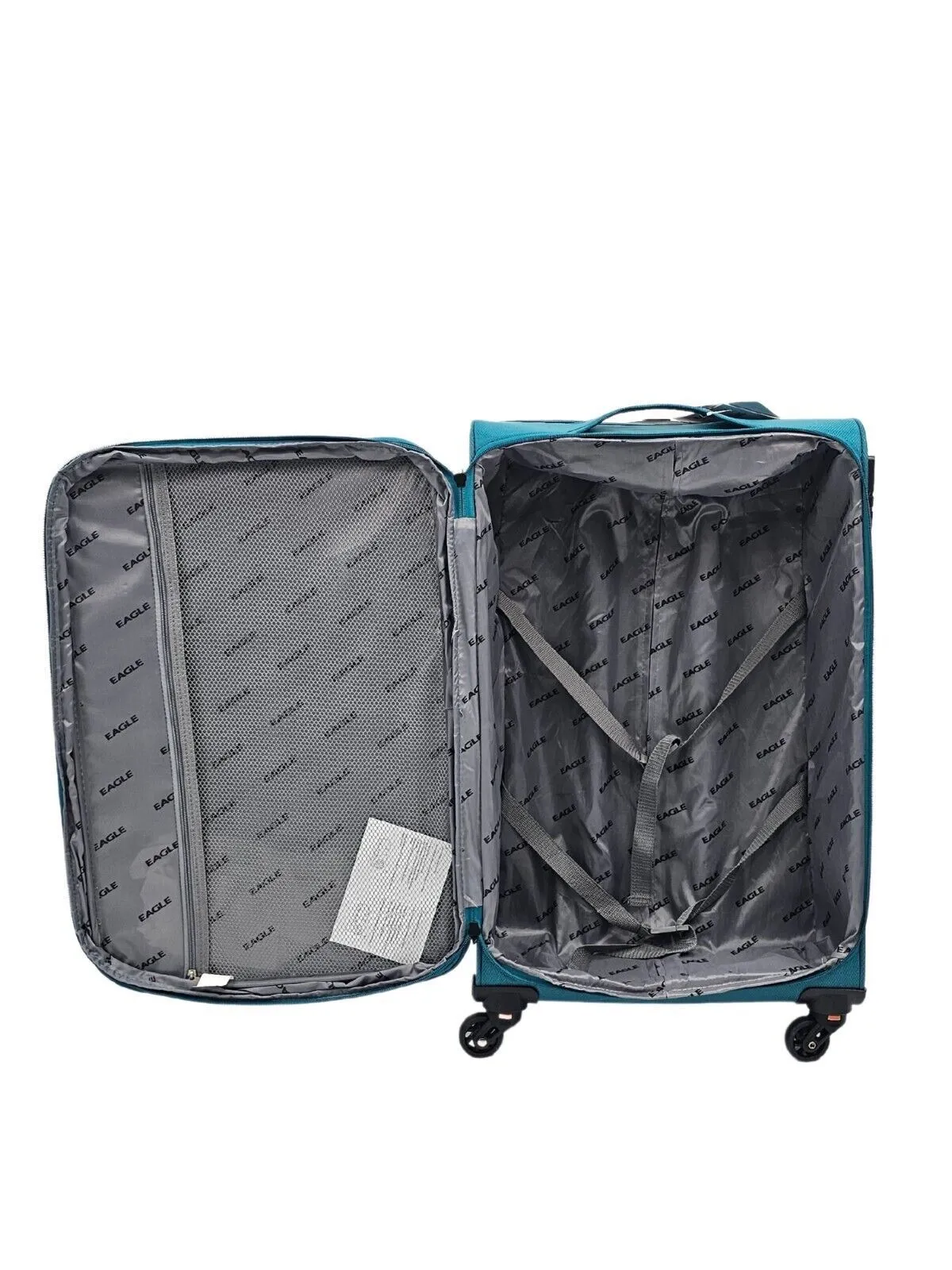 Lightweight Soft Cabin 4 Wheel Luggage Travel TSA Bag