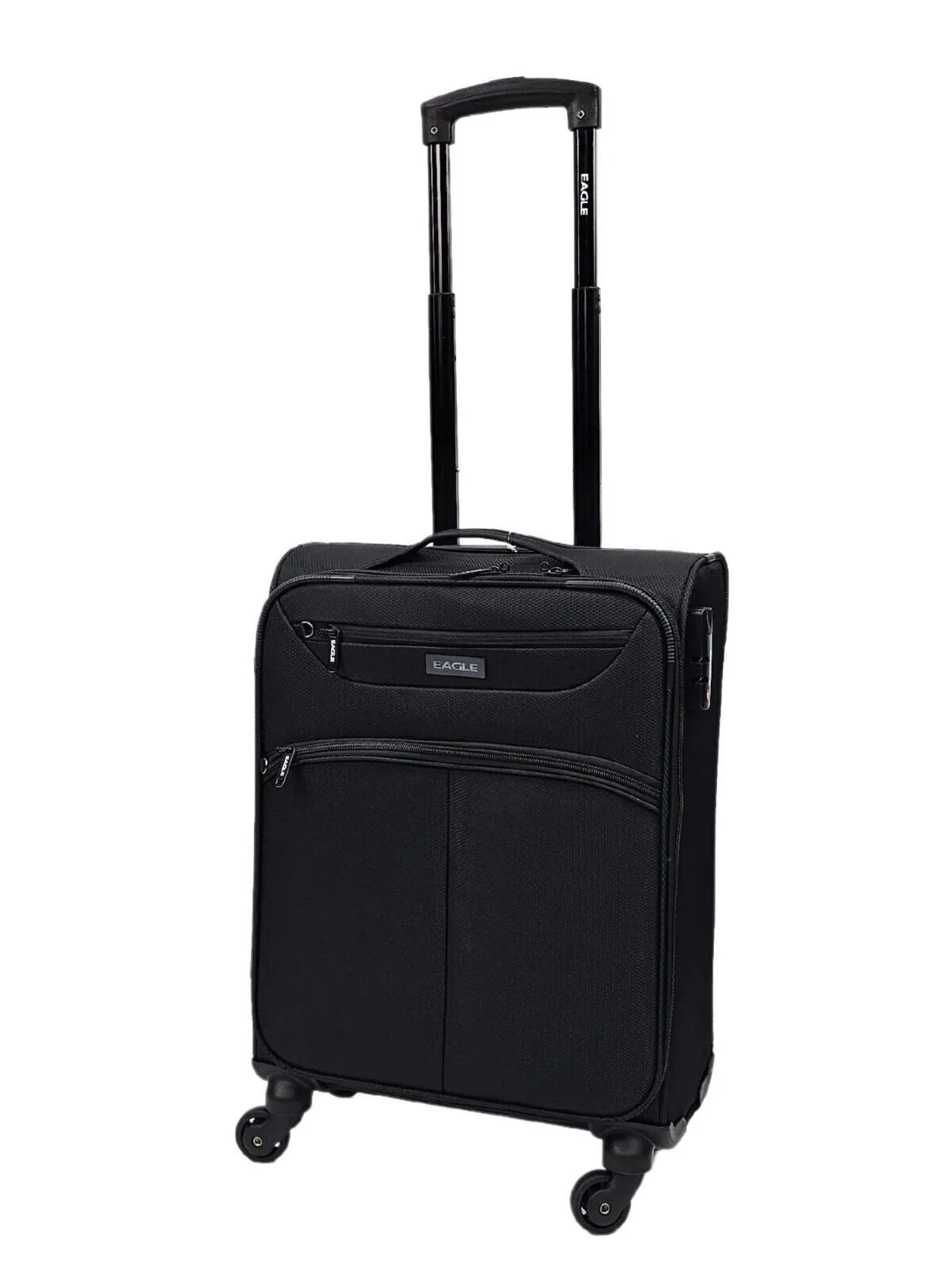 Lightweight Soft Cabin 4 Wheel Luggage Travel TSA Bag