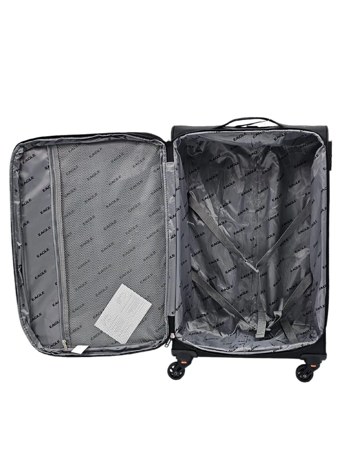 Lightweight Soft Cabin 4 Wheel Luggage Travel TSA Bag