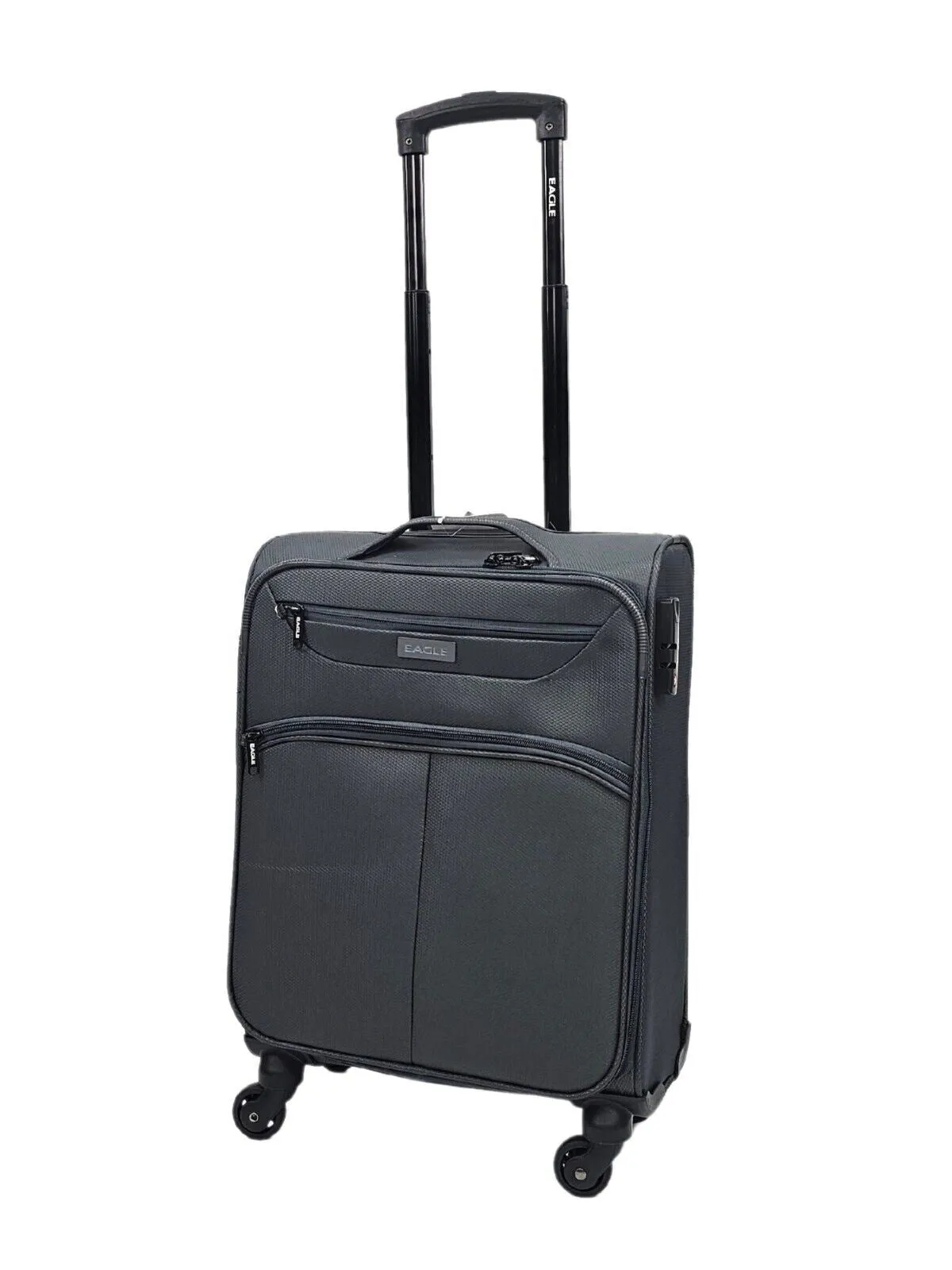 Lightweight Soft Cabin 4 Wheel Luggage Travel TSA Bag