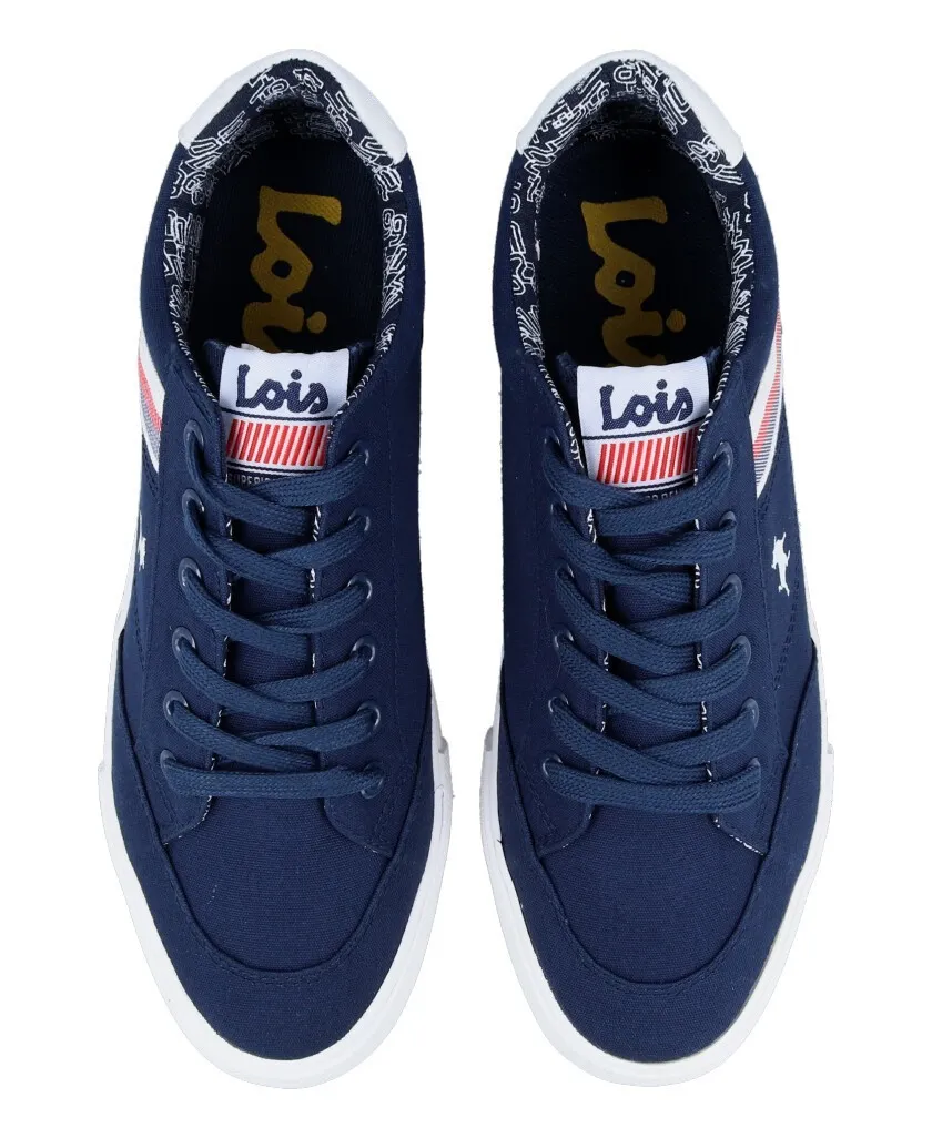 Lois 61300 Navy blue canvas sneakers