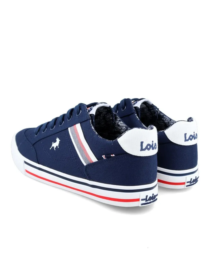 Lois 61300 Navy blue canvas sneakers