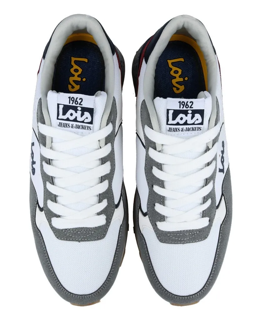 Lois 64242 White retro style sneakers