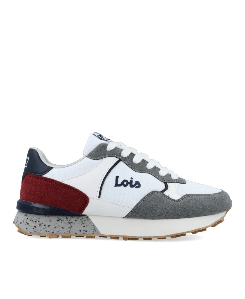 Lois 64242 White retro style sneakers