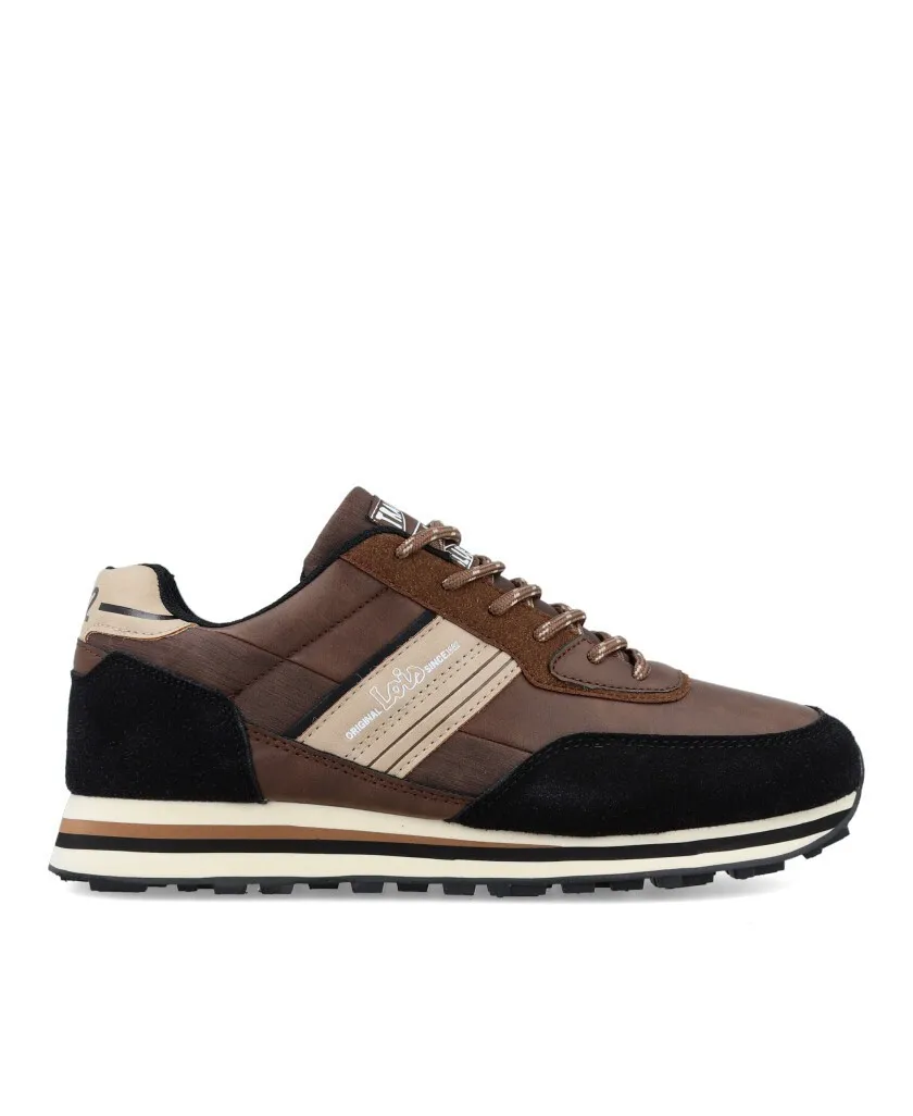 Lois 64322 Casual style men's brown sneakers