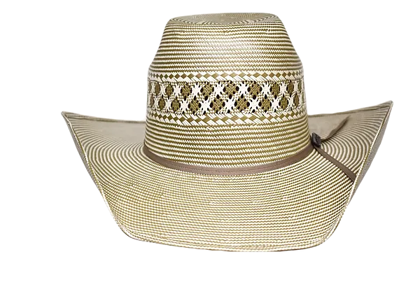 Lone Star Case Two-Tone Shantung Straw Cowboy Hat