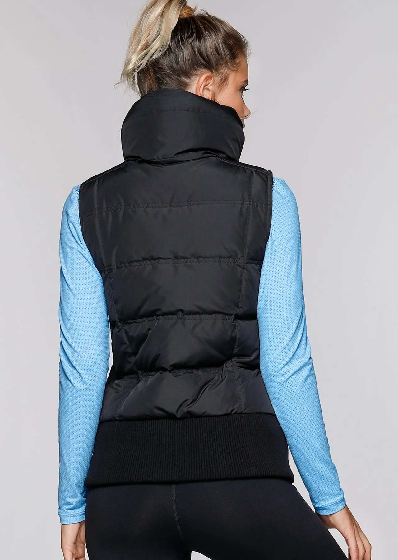 Lorna Jane Cosy Puffa Vest in Black