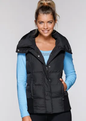 Lorna Jane Cosy Puffa Vest in Black