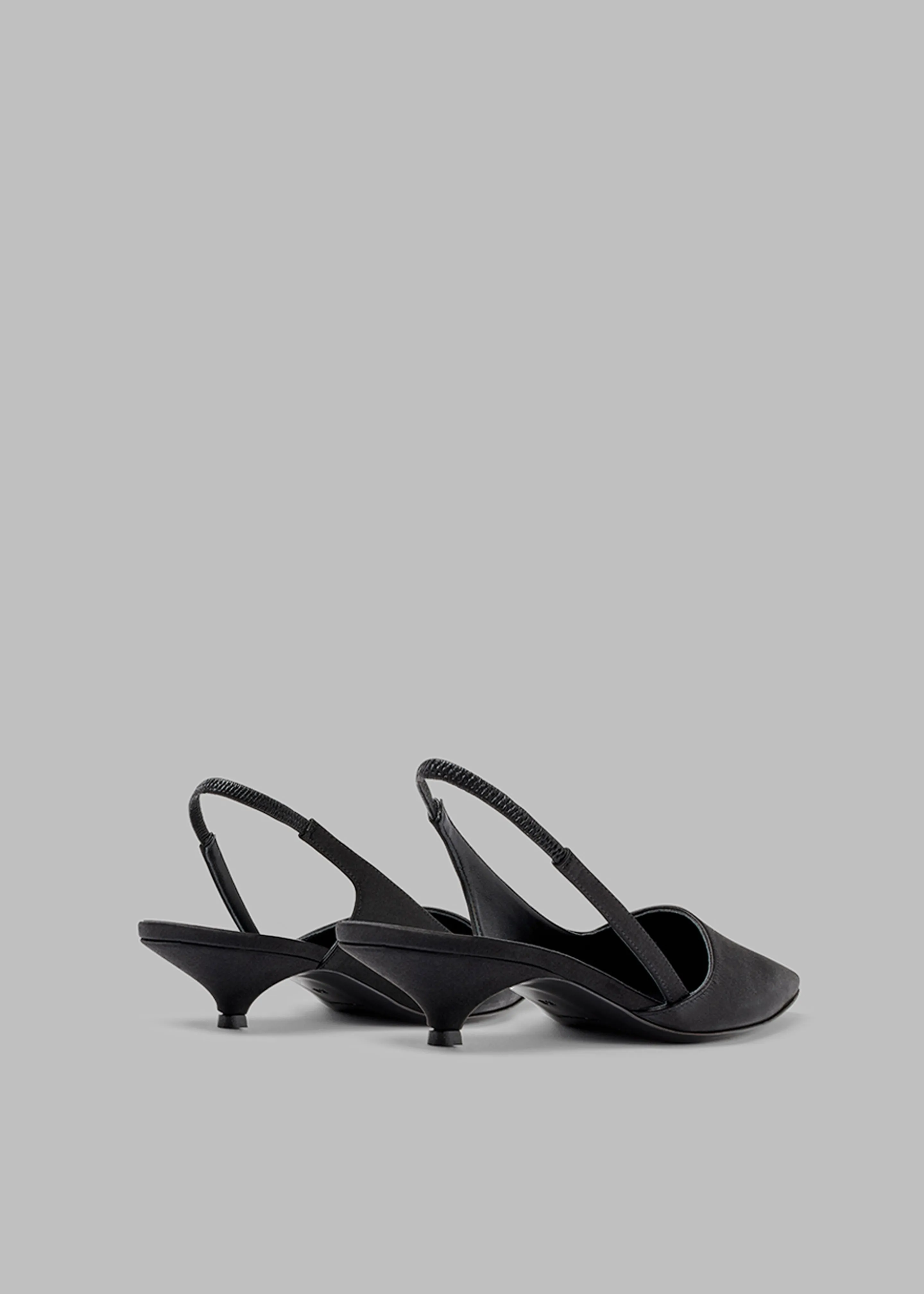 Loulou Studio Sulue Slingback Kitten Heel Shoes - Black